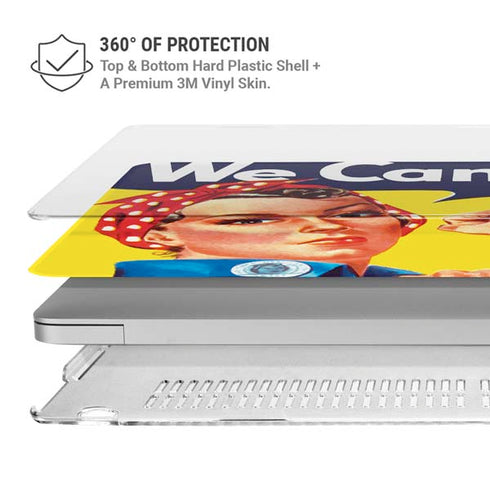 Rosie The Riveter Vintage War Poster MacBook Pro 13in (2020) Case plus Skin