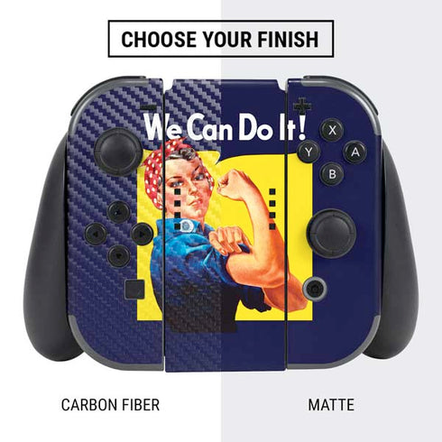 Rosie The Riveter Vintage War Poster Nintendo Switch Bundle Skin