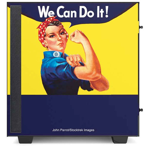 Rosie The Riveter Vintage War Poster NZXT H510 Compact ATX Mid-Tower Case Skin