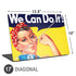 Rosie The Riveter Vintage War Poster Universal Laptop 17in (13.8 x 10in) Skin
