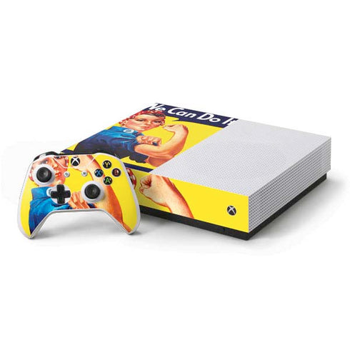 Rosie The Riveter Vintage War Poster Xbox One S All-Digital Edition Bundle Skin