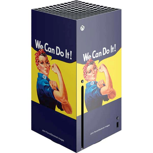 Rosie The Riveter Vintage War Poster Xbox Series X Console Skin