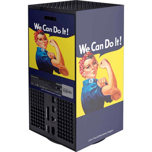 Rosie The Riveter Vintage War Poster Xbox Series X Console Skin
