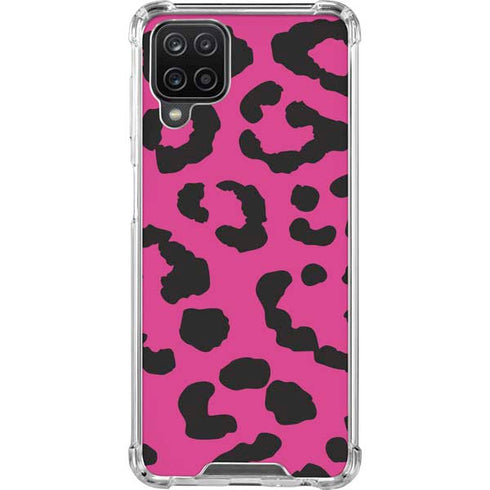 Rosy Leopard Galaxy A12 Clear Case
