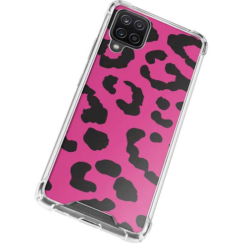 Rosy Leopard Galaxy A12 Clear Case