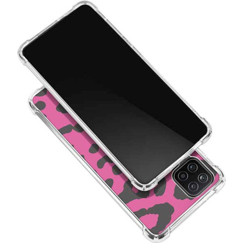 Rosy Leopard Galaxy A12 Clear Case