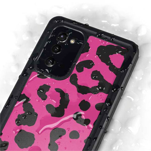 Rosy Leopard Galaxy Note20 5G Waterproof Case