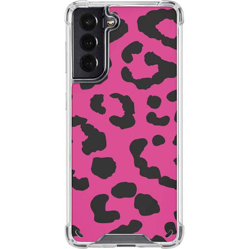 Rosy Leopard Galaxy S21 5G Clear Case