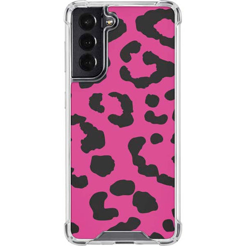 Rosy Leopard Galaxy S22 Clear Case