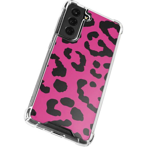 Rosy Leopard Galaxy S22 Clear Case