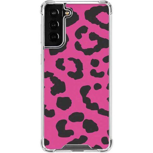 Rosy Leopard Galaxy S22 Plus Clear Case
