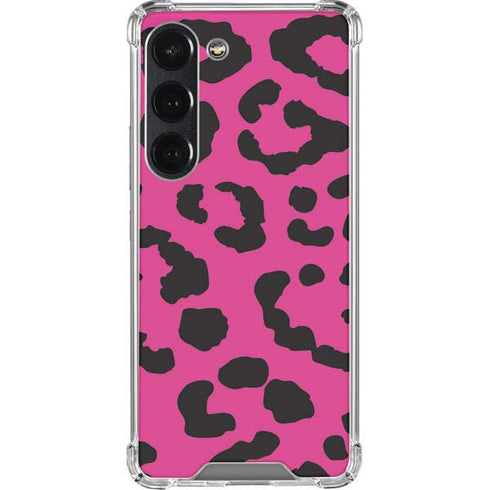 Rosy Leopard Galaxy S23 Clear Case