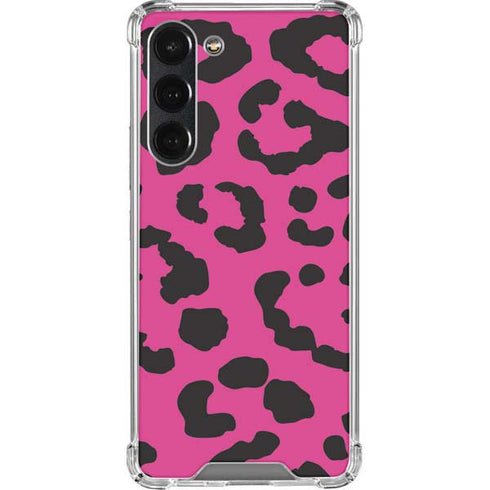 Rosy Leopard Galaxy S23 Plus Clear Case