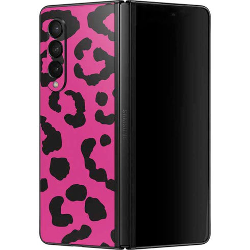 Rosy Leopard Galaxy Z Fold3 5G Skin