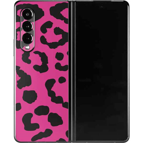 Rosy Leopard Galaxy Z Fold3 5G Skin