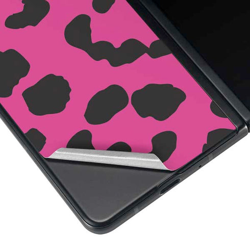 Rosy Leopard Galaxy Z Fold3 5G Skin