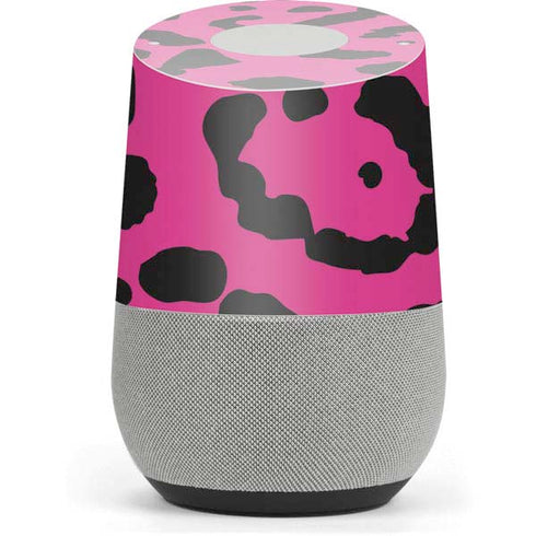 Rosy Leopard Google Home Skin