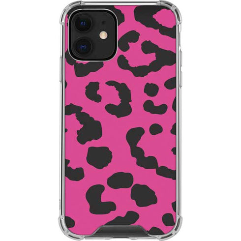 Rosy Leopard iPhone 12 Clear Case