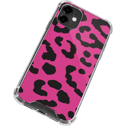 Rosy Leopard iPhone 12 Clear Case