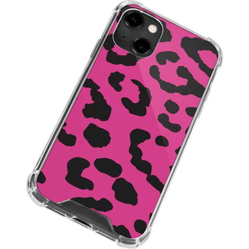 Rosy Leopard iPhone 13 Clear Case