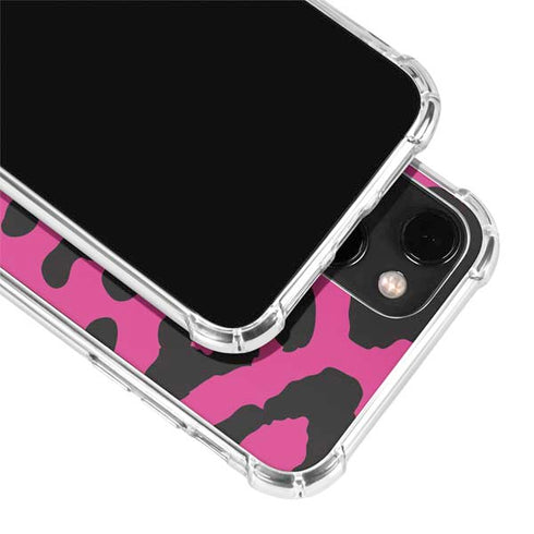 Rosy Leopard iPhone 14 Clear Case