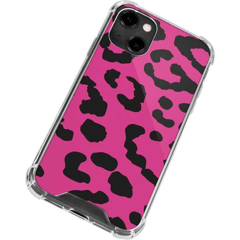 Rosy Leopard iPhone 14 Clear Case