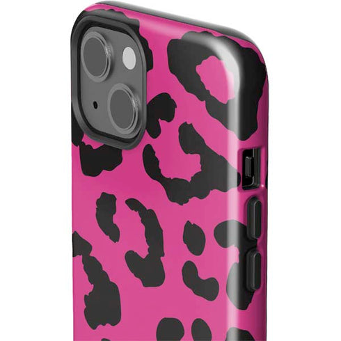 Rosy Leopard iPhone 15 Plus Impact Case