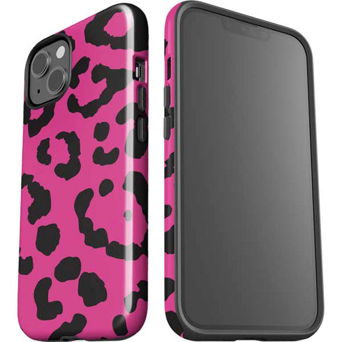 Rosy Leopard iPhone 15 Plus Impact Case