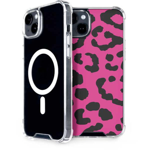 Rosy Leopard iPhone 15 Plus MagSafe Case