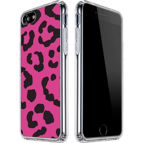 Rosy Leopard iPhone SE (2nd & 3rd Gen) Clear Case