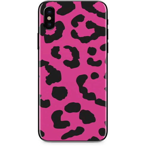 Rosy Leopard iPhone X Skin