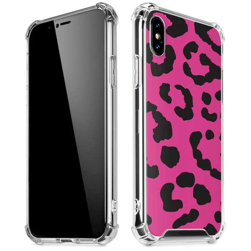 Rosy Leopard iPhone XS Max Clear Case