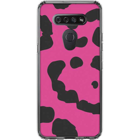 Rosy Leopard LG K51/Q51 Clear Case