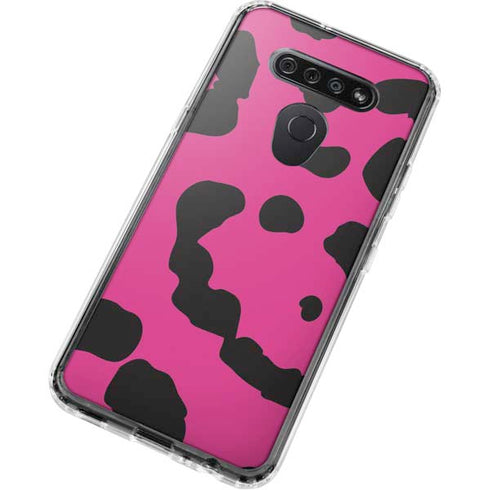 Rosy Leopard LG K51/Q51 Clear Case