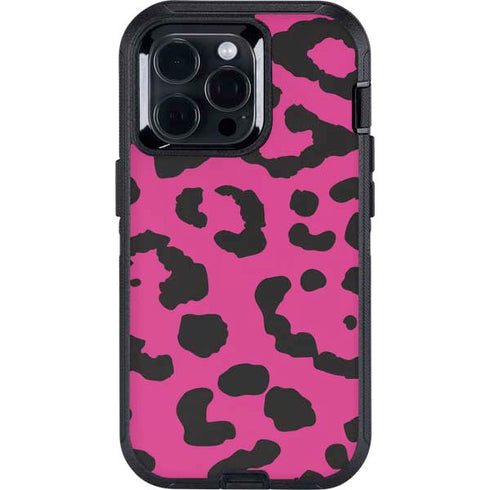 Rosy Leopard Otterbox Defender iPhone Skin