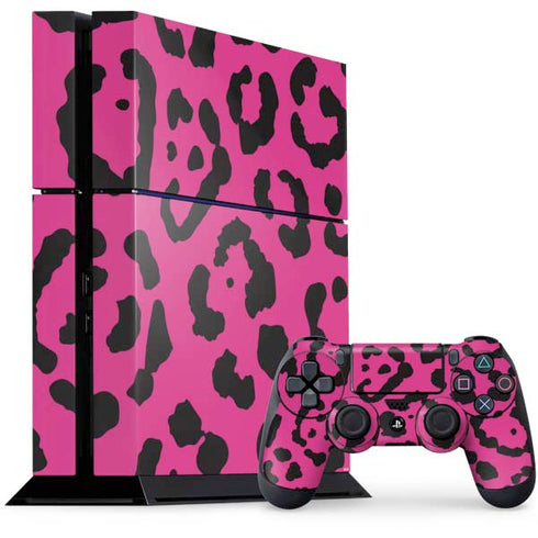 Rosy Leopard PS4 Console and Controller Bundle Skin