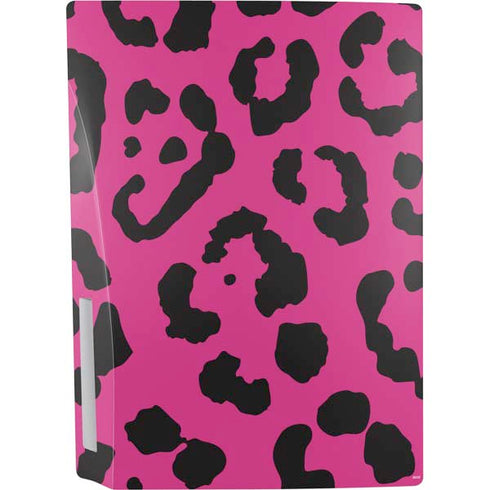 Rosy Leopard PS5 Console Skin