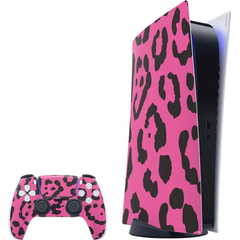 Rosy Leopard PS5 Digital Edition Bundle Skin