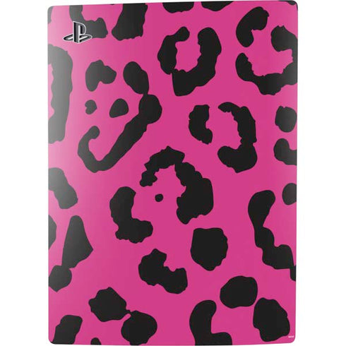 Rosy Leopard PS5 Digital Edition Console Skin