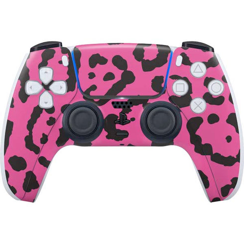 Rosy Leopard PS5 Controller Skin