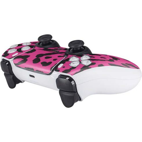 Rosy Leopard PS5 Controller Skin