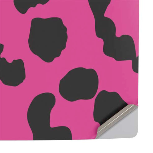 Rosy Leopard PS5 Slim Disk Console Skin