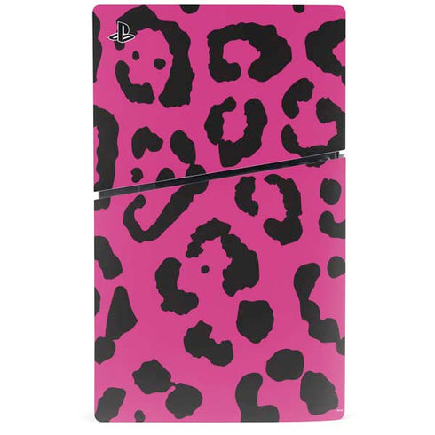 Rosy Leopard PS5 Slim Digital Edition Bundle Skin