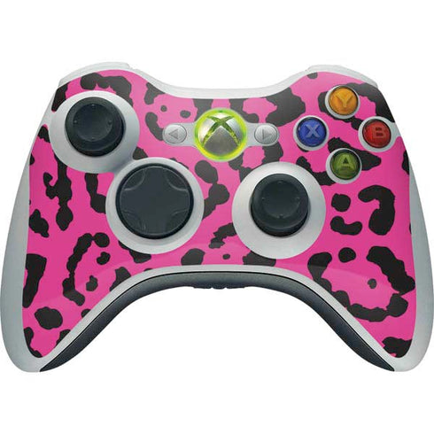 Rosy Leopard Xbox 360 Wireless Controller Skin