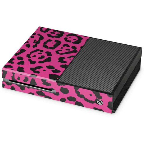 Rosy Leopard Xbox One Console Skin