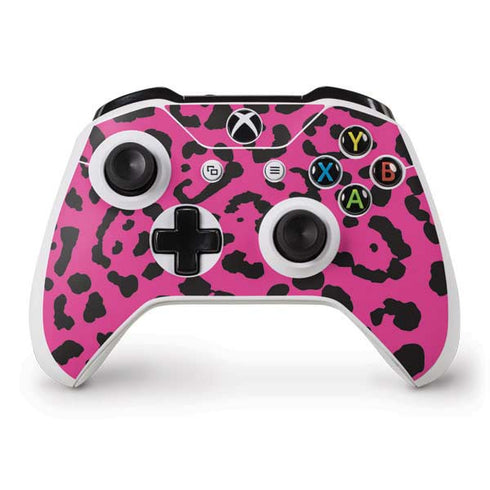 Rosy Leopard Xbox One S Controller Skin