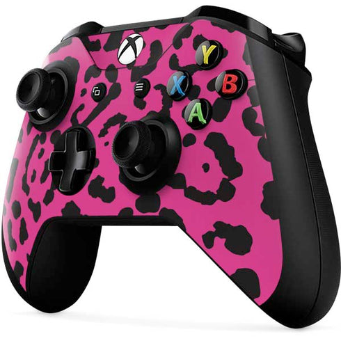 Rosy Leopard Xbox One X Controller Skin