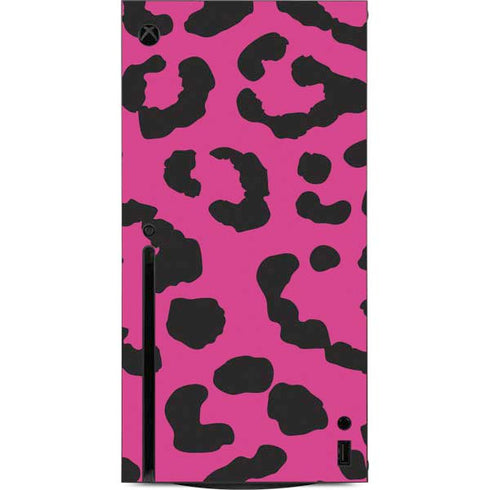 Rosy Leopard Xbox Series X Console Skin