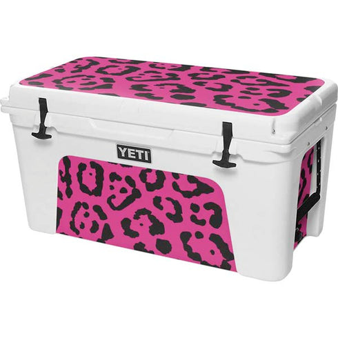 Rosy Leopard YETI Tundra 75 Hard Cooler Skin