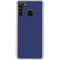 Royal Blue Galaxy A21 Clear Case